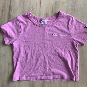 champion pinkish purple crop top